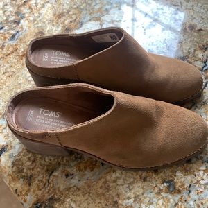 Tan slip on shoes